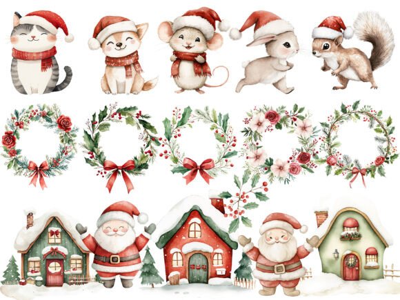 Sweet Christmas Woodland Animals Bundle - Image 3