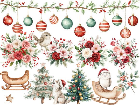 Sweet Christmas Woodland Animals Bundle - Image 4