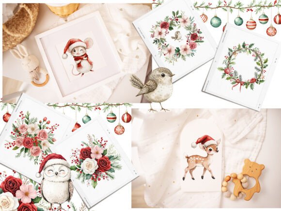 Sweet Christmas Woodland Animals Bundle - Image 5