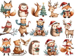 Alternative view of Sweet Christmas Woodland Animals Bundle