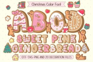 Sweet Pink Gingerbread Font