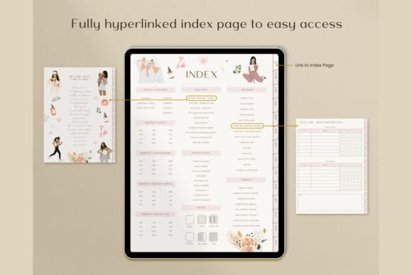 Alternative view of THAT GIRL Digital Planner GoodNotes