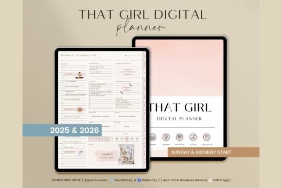 THAT GIRL Digital Planner GoodNotes