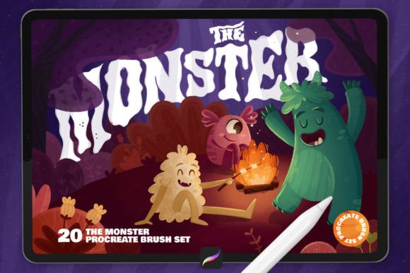 The MONSTER: PROCREATE BRUSHES