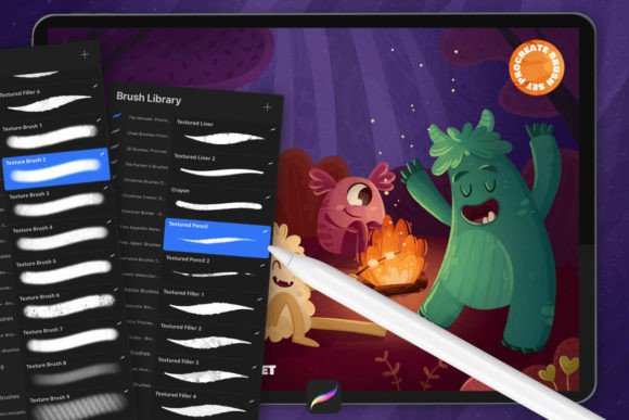 The MONSTER: PROCREATE BRUSHES - Image 3