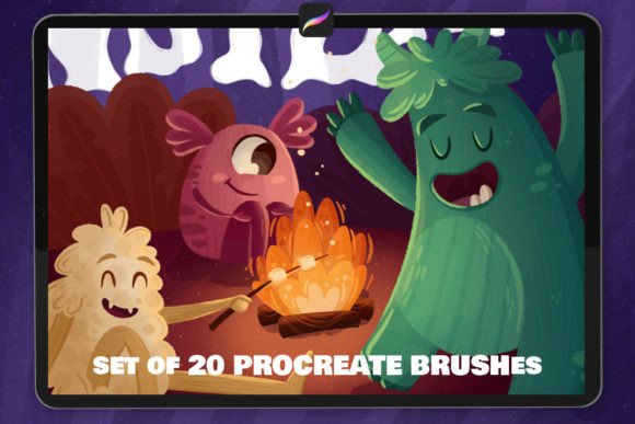 The MONSTER: PROCREATE BRUSHES - Image 7
