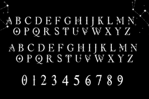 Alternative view of Tarot Font