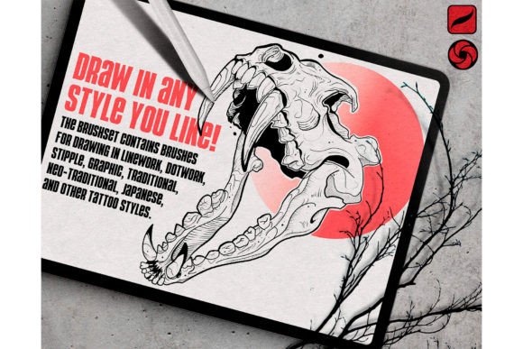 Tattoo Brushes for Procreate - Image 2