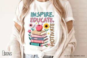 Alternative view of Teacher Flowers Bundle Teach Educator