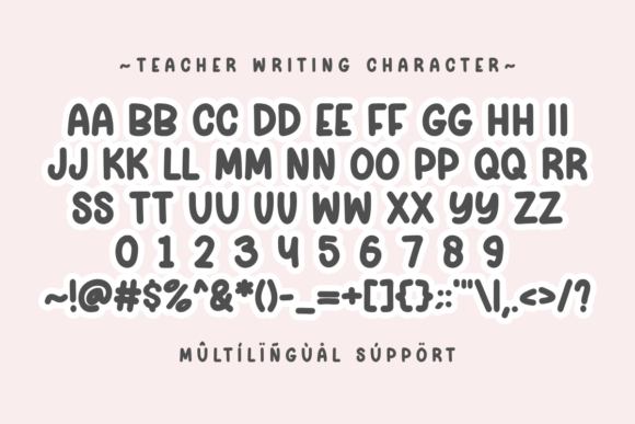 Teacher Writing Font - Image 3