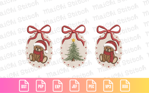 Teddy & Tree Ornament Set