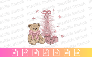 Teddy & Pink Christmas Tree