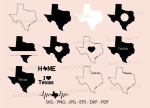 Texas Svg Bundle, Texas State, Clipart