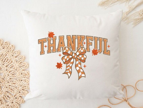 Thankful Bow Embroidery Design - Image 4