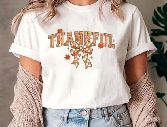 Thankful Bow Embroidery Design - Image 6