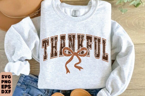 Alternative view of Thankful Coquette SVG, Thanksgiving SVG