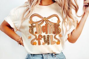 Alternative view of Thankful Fall Coquette Png, Thanksgiving