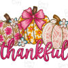 Thankful, Thanksgiving, Fall Pumpkin PNG