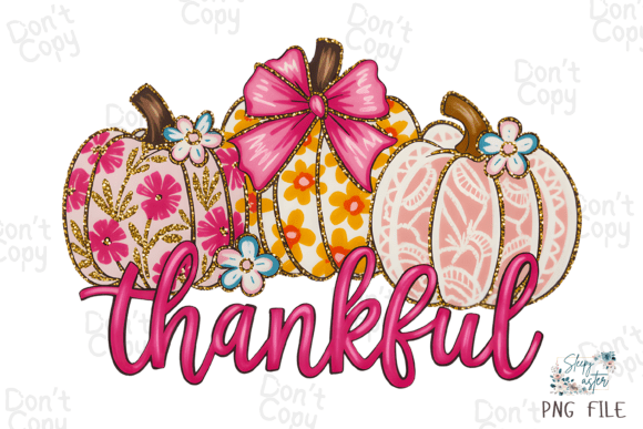 Thankful, Thanksgiving, Fall Pumpkin PNG