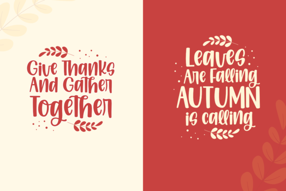 Thanks November Font - Image 4