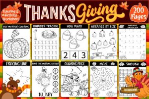 Thanksgiving Activity Pages for Kids