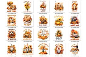 Alternative view of Thanksgiving & Fall Bundle Pack
