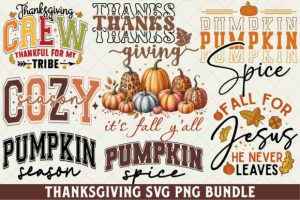 Thanksgiving SVG Bundle, Fall SVG Bundle