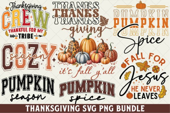 Thanksgiving SVG Bundle, Fall SVG Bundle