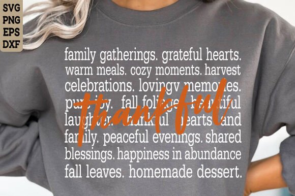 Alternative view of Thanksgiving Svg, Thankful Svg Fall Svg