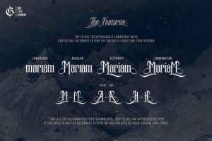 Alternative view of The Mariam Story Font