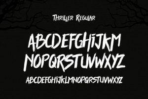 Alternative view of Thriller Font