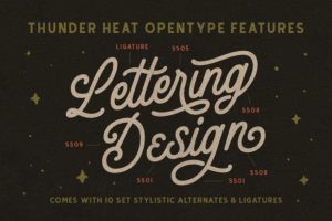 Alternative view of Thunder Heat Duo Font