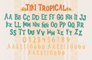 Alternative view of Tiki Tropical Summer Font