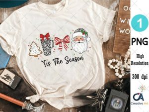 Alternative view of Tis the Season Christmas Santa Png