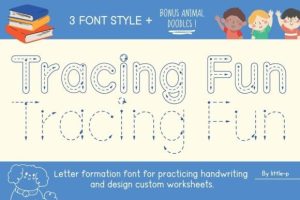 Tracing Fun Font