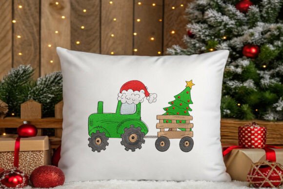 Tractor with Christmas Tree - Image 4
