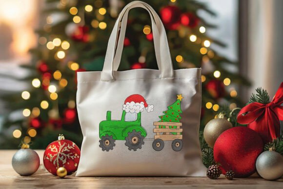 Tractor with Christmas Tree - Image 5