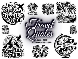 Travel SVG Bundle - Vacation Travel Png