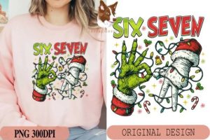 Trending Six Seven Meme Funny Christmas