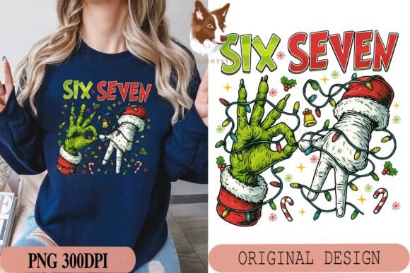 Alternative view of Trending Six Seven Meme Funny Christmas