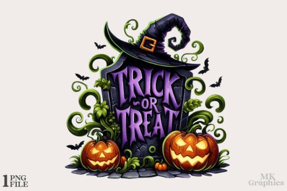 Trick or Treat Halloween Ghost Pumpkin