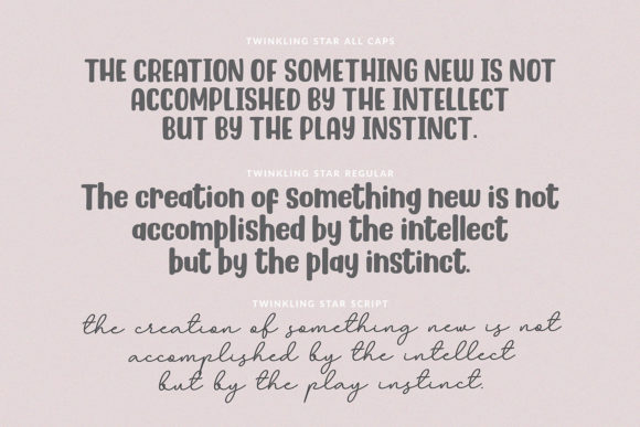 Twinkling Stars Font Font - Image 5