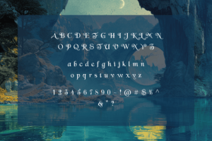 Alternative view of Twisted Fable Font