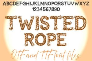 Twisted Rope Font