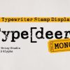 Typedeer Mono Font
