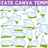 US State Canva Template