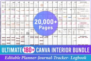 Ultimate 180+ Canva Kdp Interior Bundle