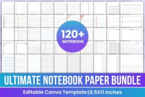 Ultimate Notebook Paper Bundle Canva