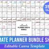 Ultimate Planner Sheets Bundle Canva