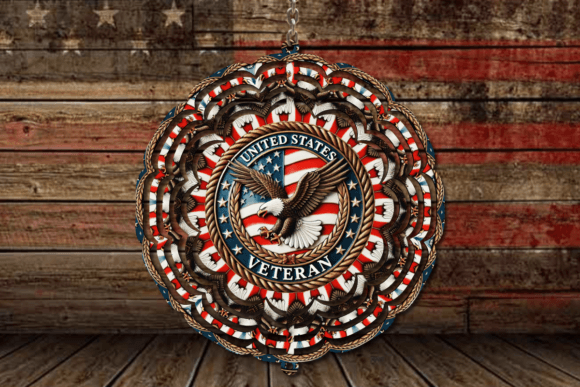 United States Veteran Wind Spinner